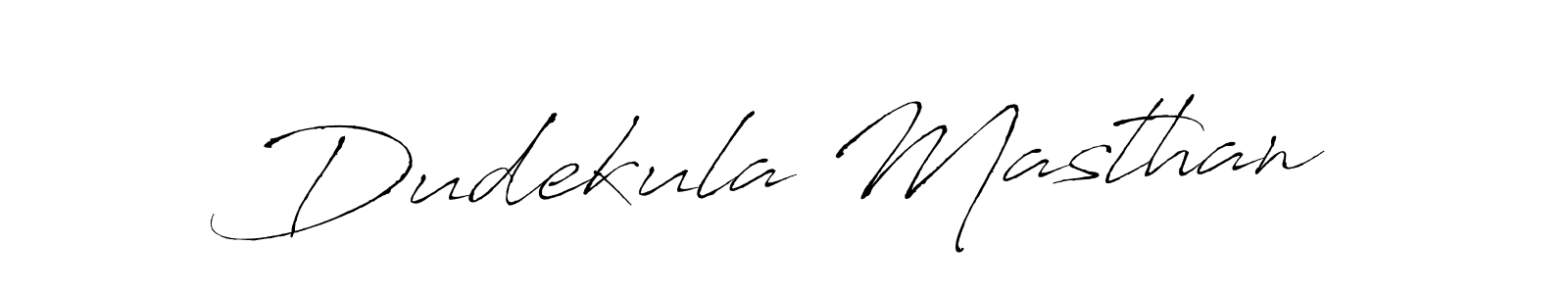 Design your own signature with our free online signature maker. With this signature software, you can create a handwritten (Antro_Vectra) signature for name Dudekula Masthan. Dudekula Masthan signature style 6 images and pictures png