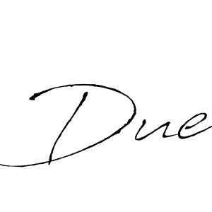Create a beautiful signature design for name Due. With this signature (Antro_Vectra) fonts, you can make a handwritten signature for free. Due signature style 6 images and pictures png