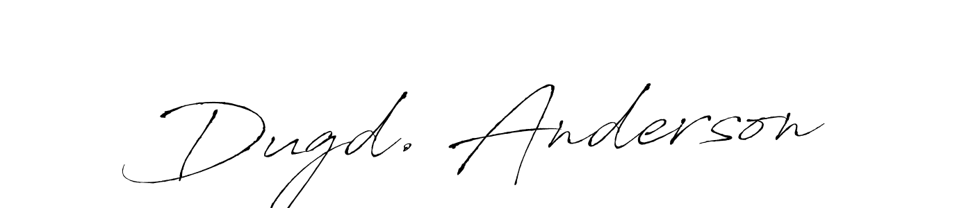 How to make Dugd. Anderson name signature. Use Antro_Vectra style for creating short signs online. This is the latest handwritten sign. Dugd. Anderson signature style 6 images and pictures png
