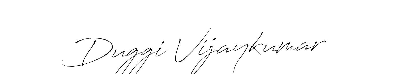Create a beautiful signature design for name Duggi Vijaykumar. With this signature (Antro_Vectra) fonts, you can make a handwritten signature for free. Duggi Vijaykumar signature style 6 images and pictures png
