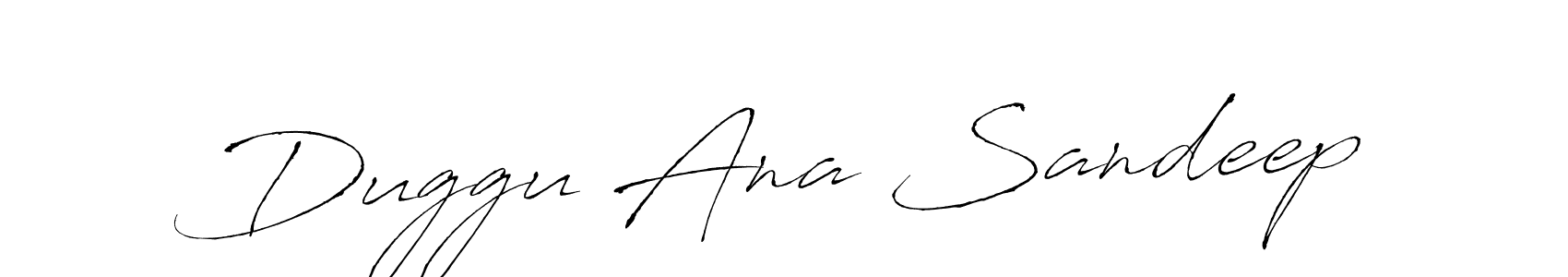 Design your own signature with our free online signature maker. With this signature software, you can create a handwritten (Antro_Vectra) signature for name Duggu Ana Sandeep. Duggu Ana Sandeep signature style 6 images and pictures png