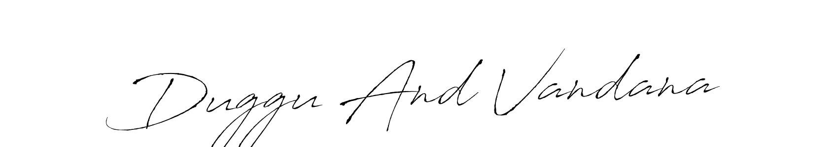 How to Draw Duggu And Vandana signature style? Antro_Vectra is a latest design signature styles for name Duggu And Vandana. Duggu And Vandana signature style 6 images and pictures png