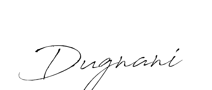 Design your own signature with our free online signature maker. With this signature software, you can create a handwritten (Antro_Vectra) signature for name Dugnani. Dugnani signature style 6 images and pictures png