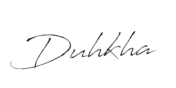 Design your own signature with our free online signature maker. With this signature software, you can create a handwritten (Antro_Vectra) signature for name Duhkha. Duhkha signature style 6 images and pictures png