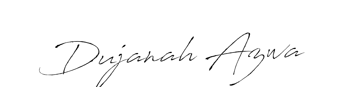 Also You can easily find your signature by using the search form. We will create Dujanah Azwa name handwritten signature images for you free of cost using Antro_Vectra sign style. Dujanah Azwa signature style 6 images and pictures png