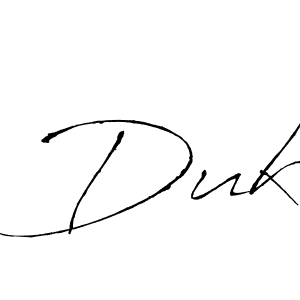 Antro_Vectra is a professional signature style that is perfect for those who want to add a touch of class to their signature. It is also a great choice for those who want to make their signature more unique. Get Duk name to fancy signature for free. Duk signature style 6 images and pictures png