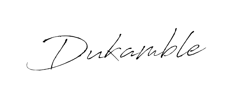 Design your own signature with our free online signature maker. With this signature software, you can create a handwritten (Antro_Vectra) signature for name Dukamble. Dukamble signature style 6 images and pictures png