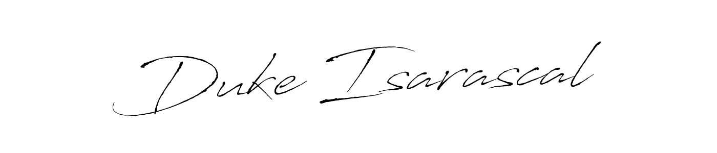 How to make Duke Isarascal signature? Antro_Vectra is a professional autograph style. Create handwritten signature for Duke Isarascal name. Duke Isarascal signature style 6 images and pictures png