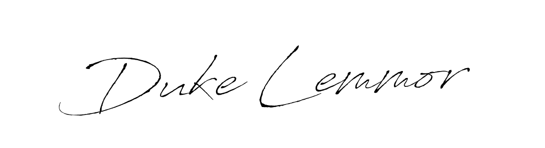 Create a beautiful signature design for name Duke Lemmor. With this signature (Antro_Vectra) fonts, you can make a handwritten signature for free. Duke Lemmor signature style 6 images and pictures png
