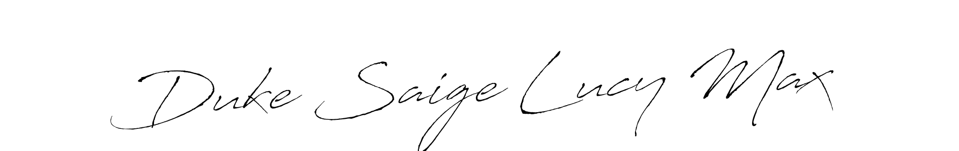 How to make Duke Saige Lucy Max signature? Antro_Vectra is a professional autograph style. Create handwritten signature for Duke Saige Lucy Max name. Duke Saige Lucy Max signature style 6 images and pictures png