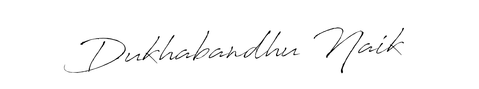 How to make Dukhabandhu Naik name signature. Use Antro_Vectra style for creating short signs online. This is the latest handwritten sign. Dukhabandhu Naik signature style 6 images and pictures png