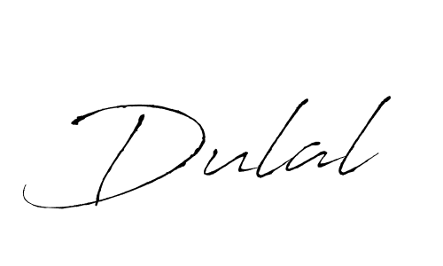 Dulal stylish signature style. Best Handwritten Sign (Antro_Vectra) for my name. Handwritten Signature Collection Ideas for my name Dulal. Dulal signature style 6 images and pictures png