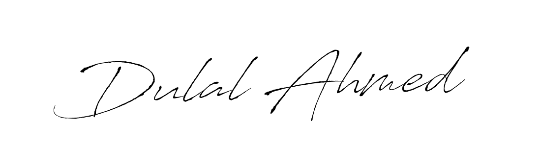 How to make Dulal Ahmed signature? Antro_Vectra is a professional autograph style. Create handwritten signature for Dulal Ahmed name. Dulal Ahmed signature style 6 images and pictures png