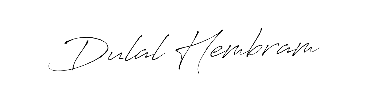 Dulal Hembram stylish signature style. Best Handwritten Sign (Antro_Vectra) for my name. Handwritten Signature Collection Ideas for my name Dulal Hembram. Dulal Hembram signature style 6 images and pictures png