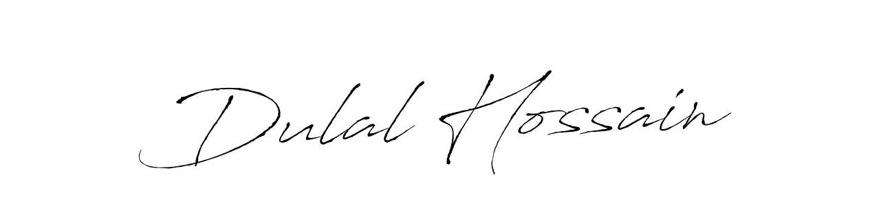 Dulal Hossain stylish signature style. Best Handwritten Sign (Antro_Vectra) for my name. Handwritten Signature Collection Ideas for my name Dulal Hossain. Dulal Hossain signature style 6 images and pictures png