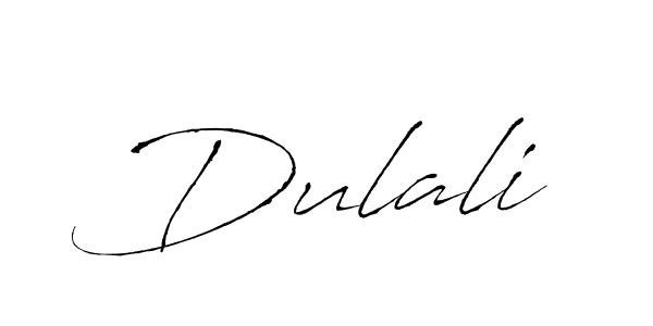 Design your own signature with our free online signature maker. With this signature software, you can create a handwritten (Antro_Vectra) signature for name Dulali. Dulali signature style 6 images and pictures png