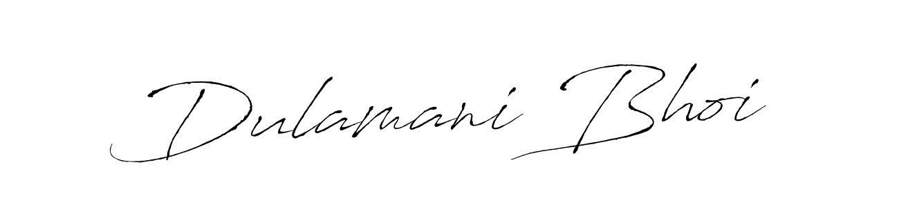 Create a beautiful signature design for name Dulamani Bhoi. With this signature (Antro_Vectra) fonts, you can make a handwritten signature for free. Dulamani Bhoi signature style 6 images and pictures png