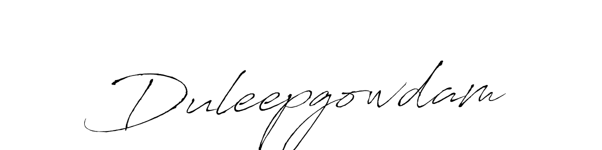 Use a signature maker to create a handwritten signature online. With this signature software, you can design (Antro_Vectra) your own signature for name Duleepgowdam. Duleepgowdam signature style 6 images and pictures png