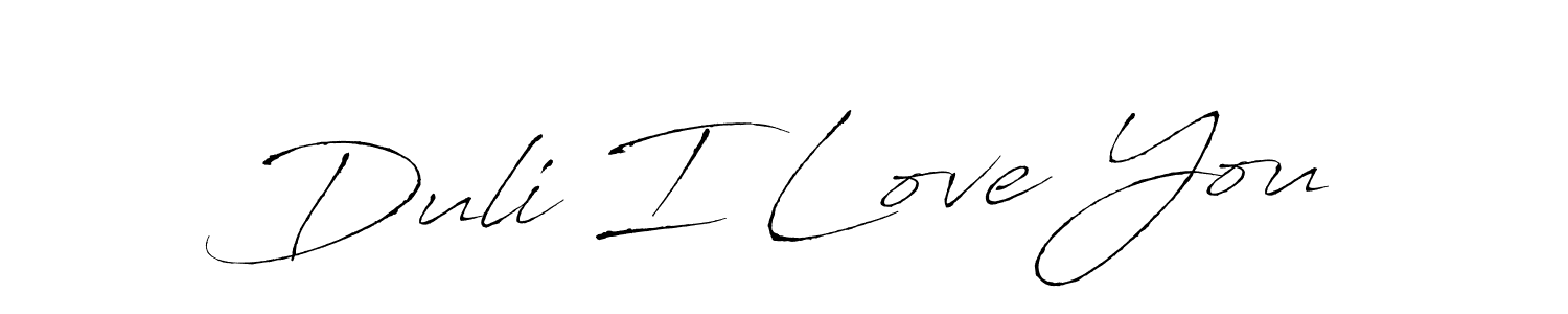 if you are searching for the best signature style for your name Duli I Love You. so please give up your signature search. here we have designed multiple signature styles  using Antro_Vectra. Duli I Love You signature style 6 images and pictures png