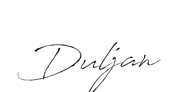 Make a beautiful signature design for name Duljan. With this signature (Antro_Vectra) style, you can create a handwritten signature for free. Duljan signature style 6 images and pictures png