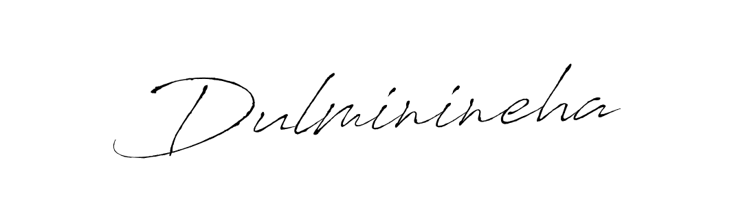 How to make Dulminineha name signature. Use Antro_Vectra style for creating short signs online. This is the latest handwritten sign. Dulminineha signature style 6 images and pictures png