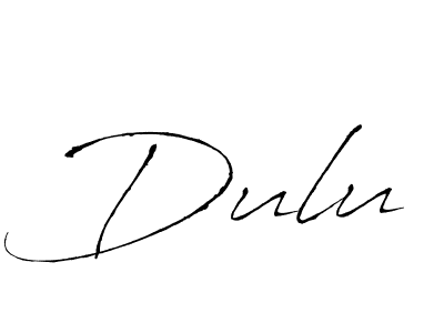 Antro_Vectra is a professional signature style that is perfect for those who want to add a touch of class to their signature. It is also a great choice for those who want to make their signature more unique. Get Dulu name to fancy signature for free. Dulu signature style 6 images and pictures png