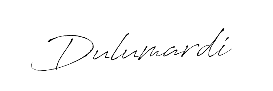 How to make Dulumardi name signature. Use Antro_Vectra style for creating short signs online. This is the latest handwritten sign. Dulumardi signature style 6 images and pictures png