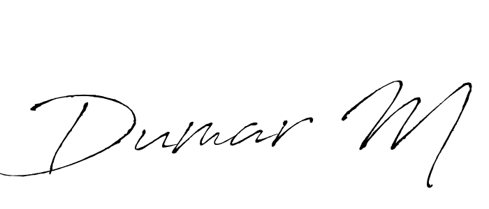 It looks lik you need a new signature style for name Dumar M. Design unique handwritten (Antro_Vectra) signature with our free signature maker in just a few clicks. Dumar M signature style 6 images and pictures png