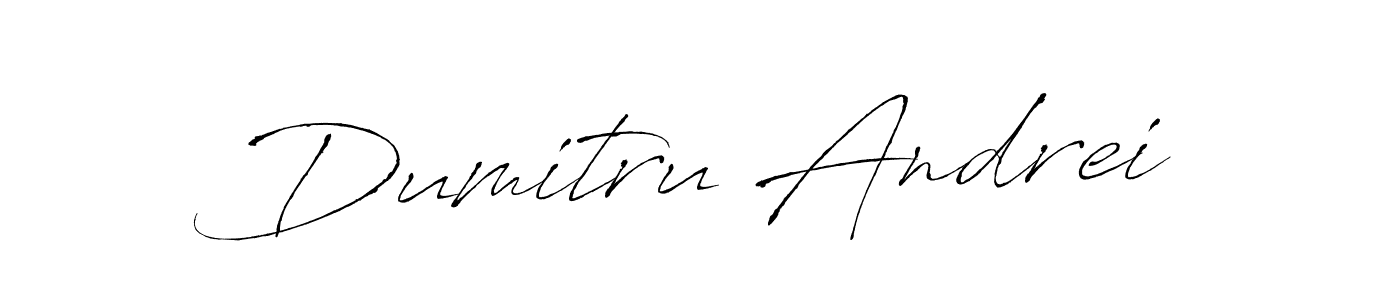 How to make Dumitru Andrei name signature. Use Antro_Vectra style for creating short signs online. This is the latest handwritten sign. Dumitru Andrei signature style 6 images and pictures png