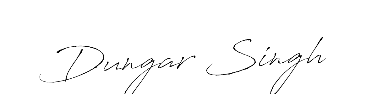 The best way (Antro_Vectra) to make a short signature is to pick only two or three words in your name. The name Dungar Singh include a total of six letters. For converting this name. Dungar Singh signature style 6 images and pictures png
