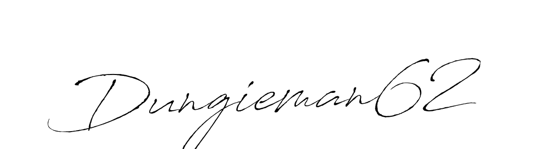 Use a signature maker to create a handwritten signature online. With this signature software, you can design (Antro_Vectra) your own signature for name Dungieman62. Dungieman62 signature style 6 images and pictures png