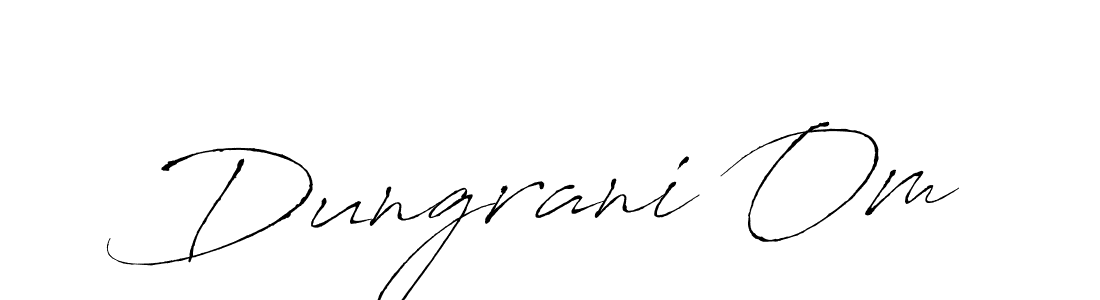 It looks lik you need a new signature style for name Dungrani Om. Design unique handwritten (Antro_Vectra) signature with our free signature maker in just a few clicks. Dungrani Om signature style 6 images and pictures png