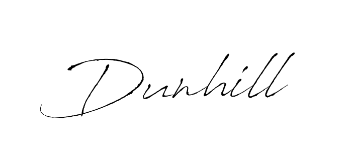 Use a signature maker to create a handwritten signature online. With this signature software, you can design (Antro_Vectra) your own signature for name Dunhill. Dunhill signature style 6 images and pictures png