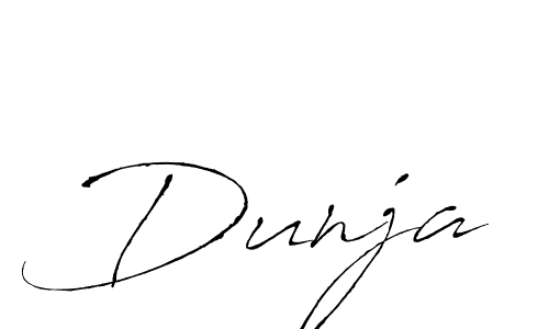 How to make Dunja name signature. Use Antro_Vectra style for creating short signs online. This is the latest handwritten sign. Dunja signature style 6 images and pictures png