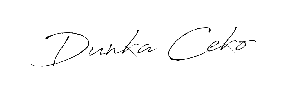 This is the best signature style for the Dunka Ceko name. Also you like these signature font (Antro_Vectra). Mix name signature. Dunka Ceko signature style 6 images and pictures png