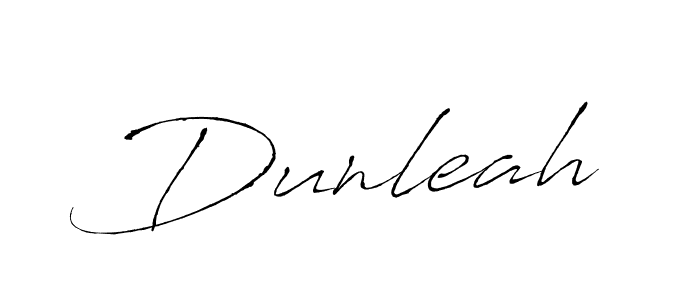 Design your own signature with our free online signature maker. With this signature software, you can create a handwritten (Antro_Vectra) signature for name Dunleah. Dunleah signature style 6 images and pictures png