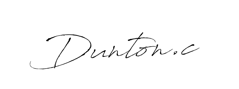 Make a beautiful signature design for name Dunton.c. Use this online signature maker to create a handwritten signature for free. Dunton.c signature style 6 images and pictures png