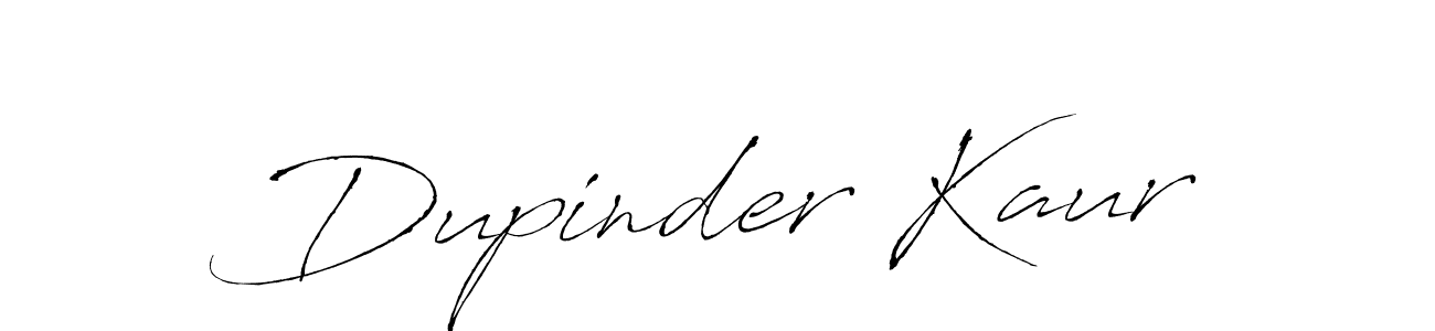 How to make Dupinder Kaur name signature. Use Antro_Vectra style for creating short signs online. This is the latest handwritten sign. Dupinder Kaur signature style 6 images and pictures png