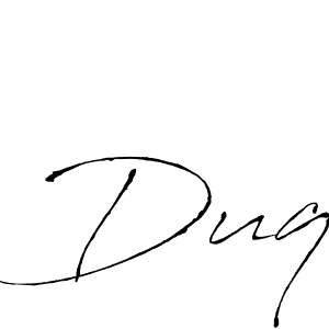 How to Draw Duq signature style? Antro_Vectra is a latest design signature styles for name Duq. Duq signature style 6 images and pictures png