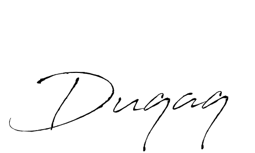 Antro_Vectra is a professional signature style that is perfect for those who want to add a touch of class to their signature. It is also a great choice for those who want to make their signature more unique. Get Duqaq name to fancy signature for free. Duqaq signature style 6 images and pictures png