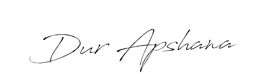 Design your own signature with our free online signature maker. With this signature software, you can create a handwritten (Antro_Vectra) signature for name Dur Apshana. Dur Apshana signature style 6 images and pictures png