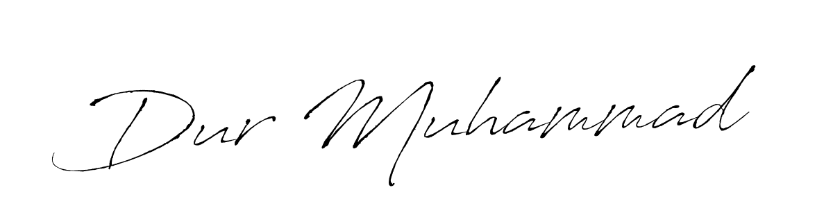 How to make Dur Muhammad name signature. Use Antro_Vectra style for creating short signs online. This is the latest handwritten sign. Dur Muhammad signature style 6 images and pictures png