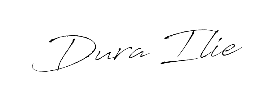 Antro_Vectra is a professional signature style that is perfect for those who want to add a touch of class to their signature. It is also a great choice for those who want to make their signature more unique. Get Dura Ilie name to fancy signature for free. Dura Ilie signature style 6 images and pictures png