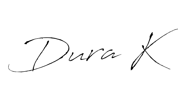 Create a beautiful signature design for name Dura K. With this signature (Antro_Vectra) fonts, you can make a handwritten signature for free. Dura K signature style 6 images and pictures png