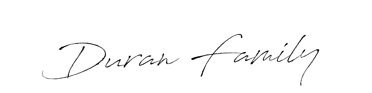Design your own signature with our free online signature maker. With this signature software, you can create a handwritten (Antro_Vectra) signature for name Duran Family. Duran Family signature style 6 images and pictures png