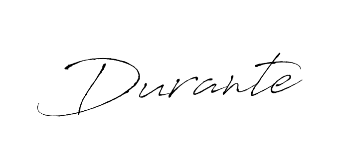 Use a signature maker to create a handwritten signature online. With this signature software, you can design (Antro_Vectra) your own signature for name Durante. Durante signature style 6 images and pictures png