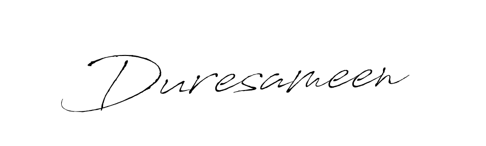 Make a beautiful signature design for name Duresameen. With this signature (Antro_Vectra) style, you can create a handwritten signature for free. Duresameen signature style 6 images and pictures png