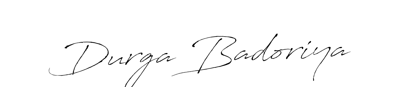 Durga Badoriya stylish signature style. Best Handwritten Sign (Antro_Vectra) for my name. Handwritten Signature Collection Ideas for my name Durga Badoriya. Durga Badoriya signature style 6 images and pictures png