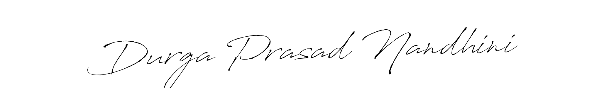 Also we have Durga Prasad Nandhini name is the best signature style. Create professional handwritten signature collection using Antro_Vectra autograph style. Durga Prasad Nandhini signature style 6 images and pictures png