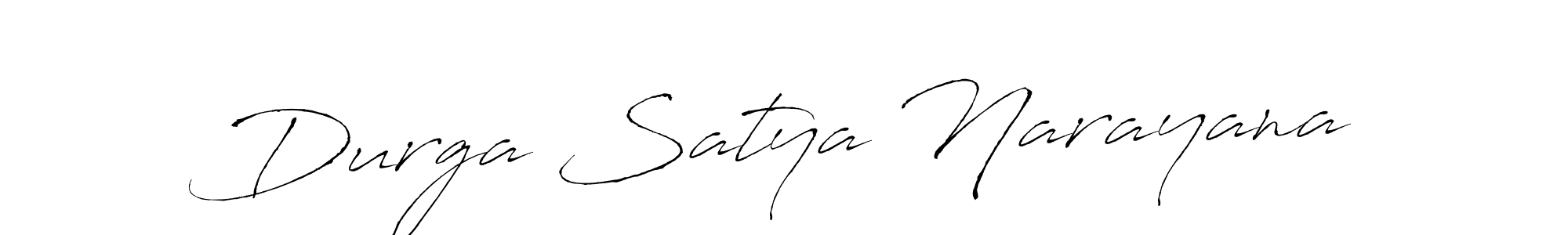 Create a beautiful signature design for name Durga Satya Narayana. With this signature (Antro_Vectra) fonts, you can make a handwritten signature for free. Durga Satya Narayana signature style 6 images and pictures png